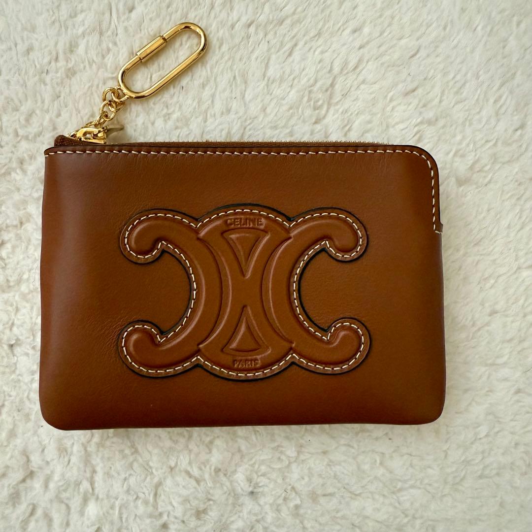 セリーヌ ＆カードポーチ キュイル トリオンフ ケース