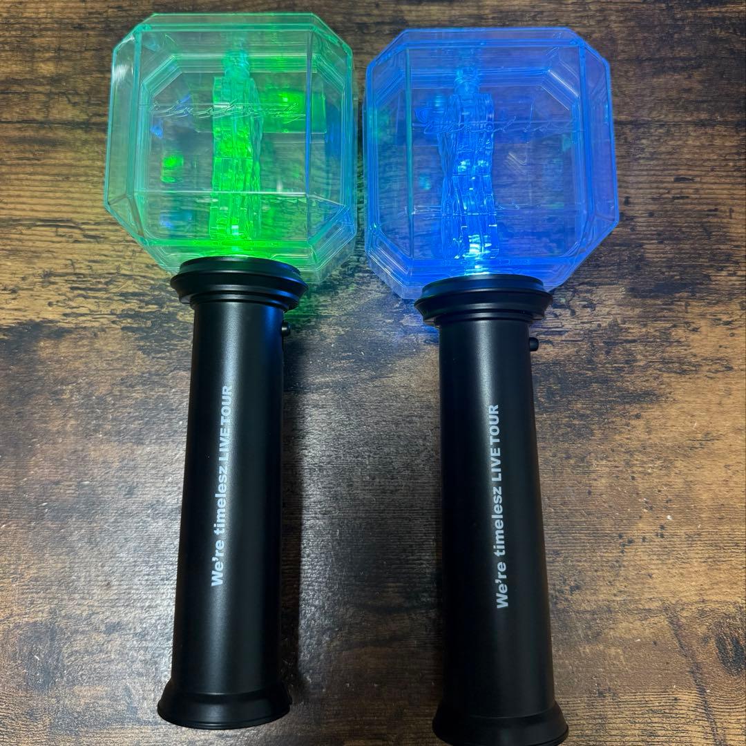 【タイムレス】timelesz ペンライト2個セット　銀テープ2つ付き