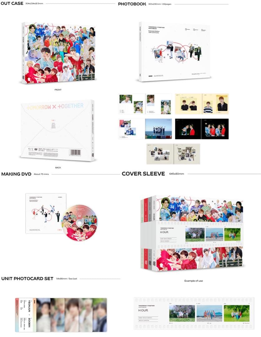 TXT フォトブック H:OUR 2セット DVD アコーディオン ヨンジュン