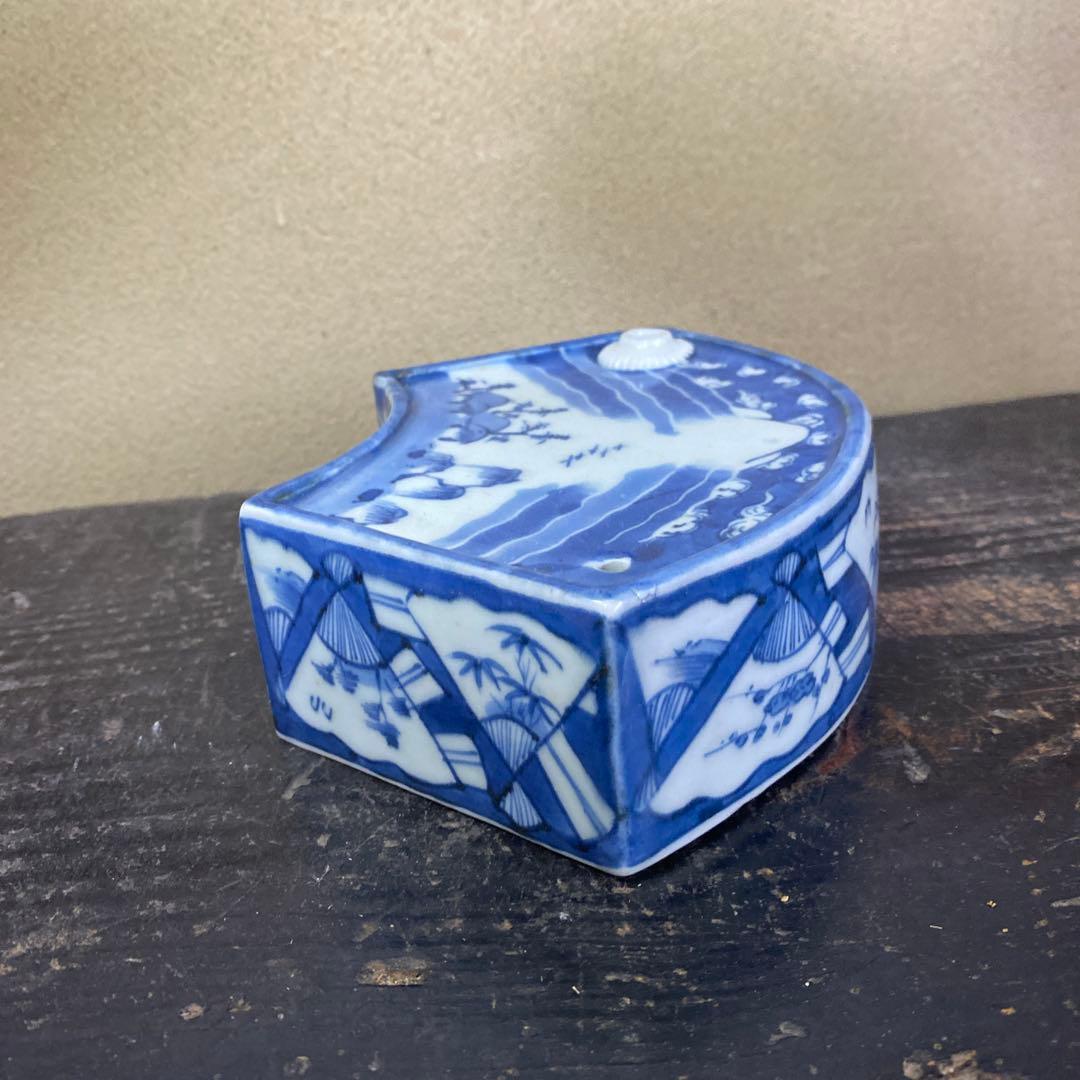 古伊万里扇形酒器