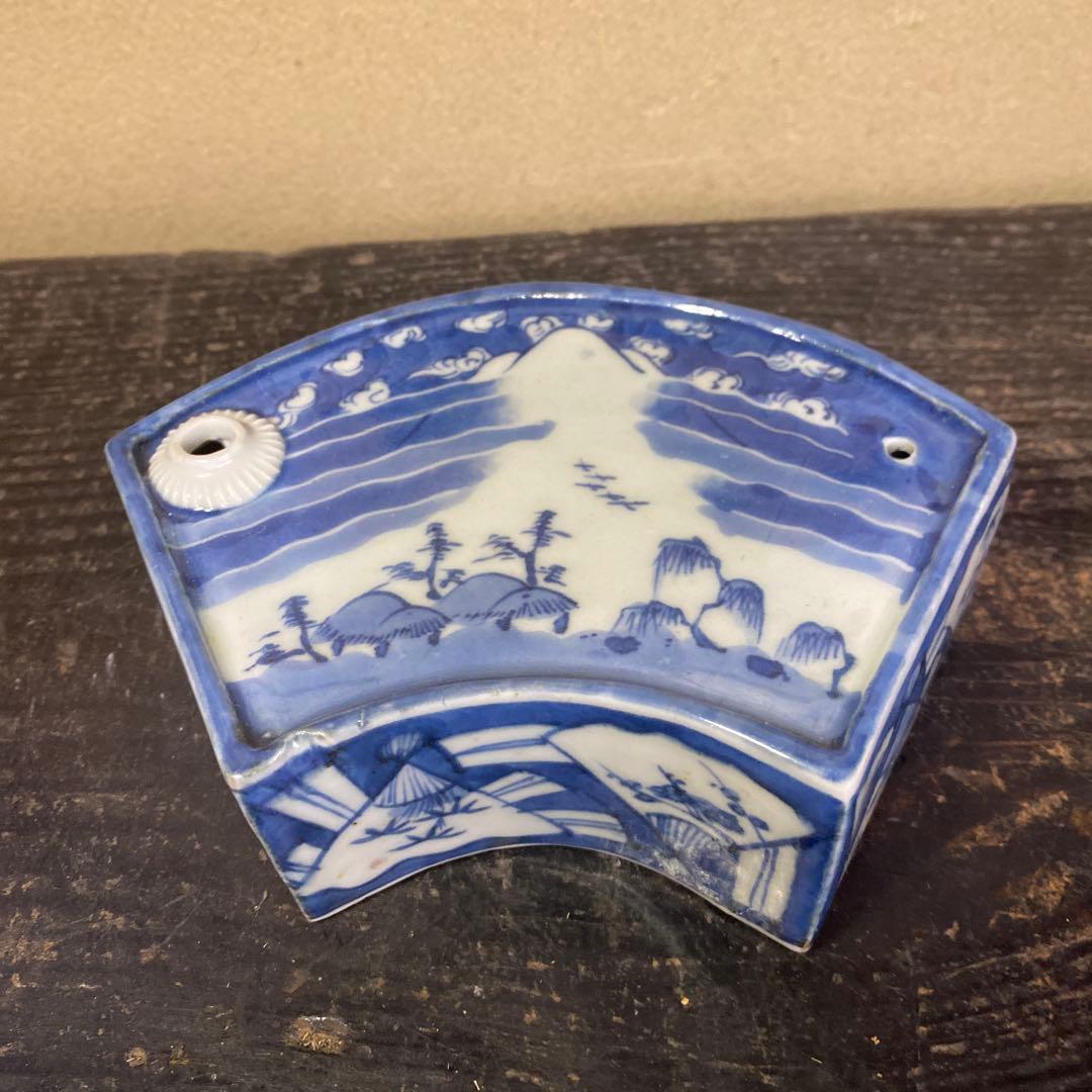 古伊万里扇形酒器