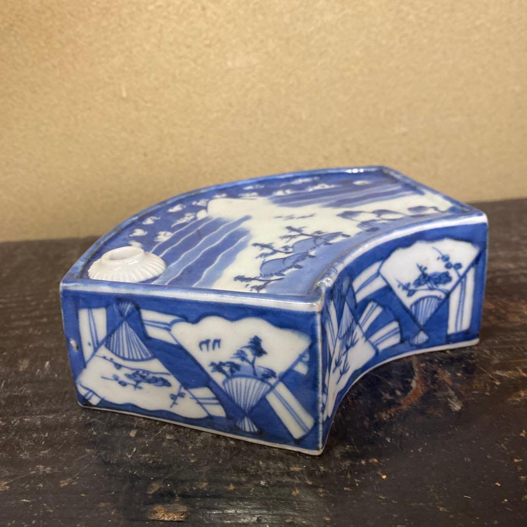 古伊万里扇形酒器