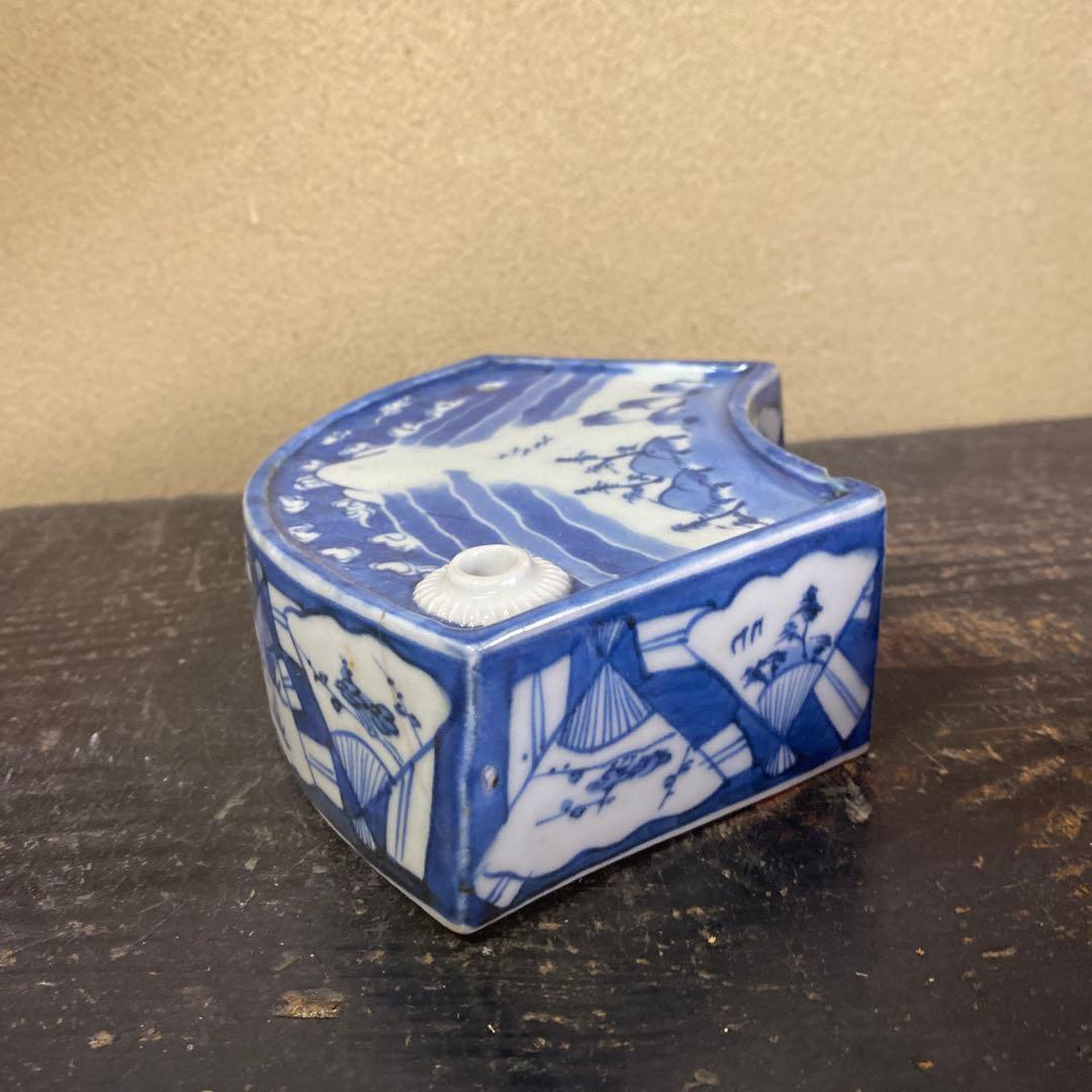 古伊万里扇形酒器