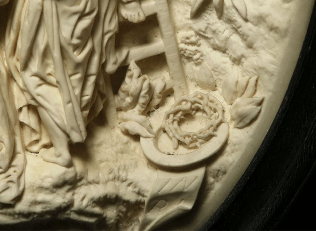 【十字架降架　E.カシエ作】 メダイヨン　キリスト教美術　ルーベンス