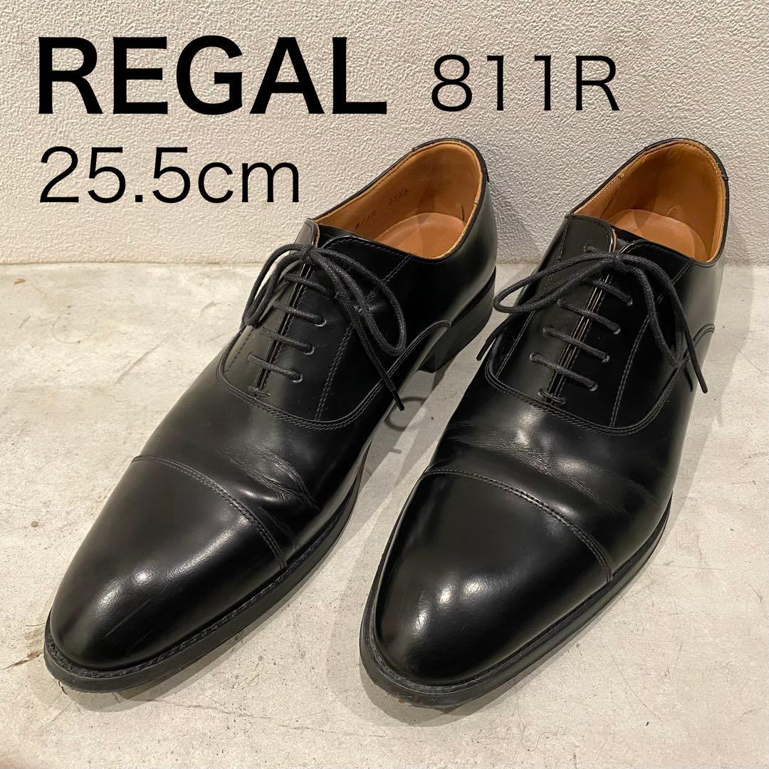 REGAL リーガル ストレートチップ 811R ブラック 25.5cm 内羽根
