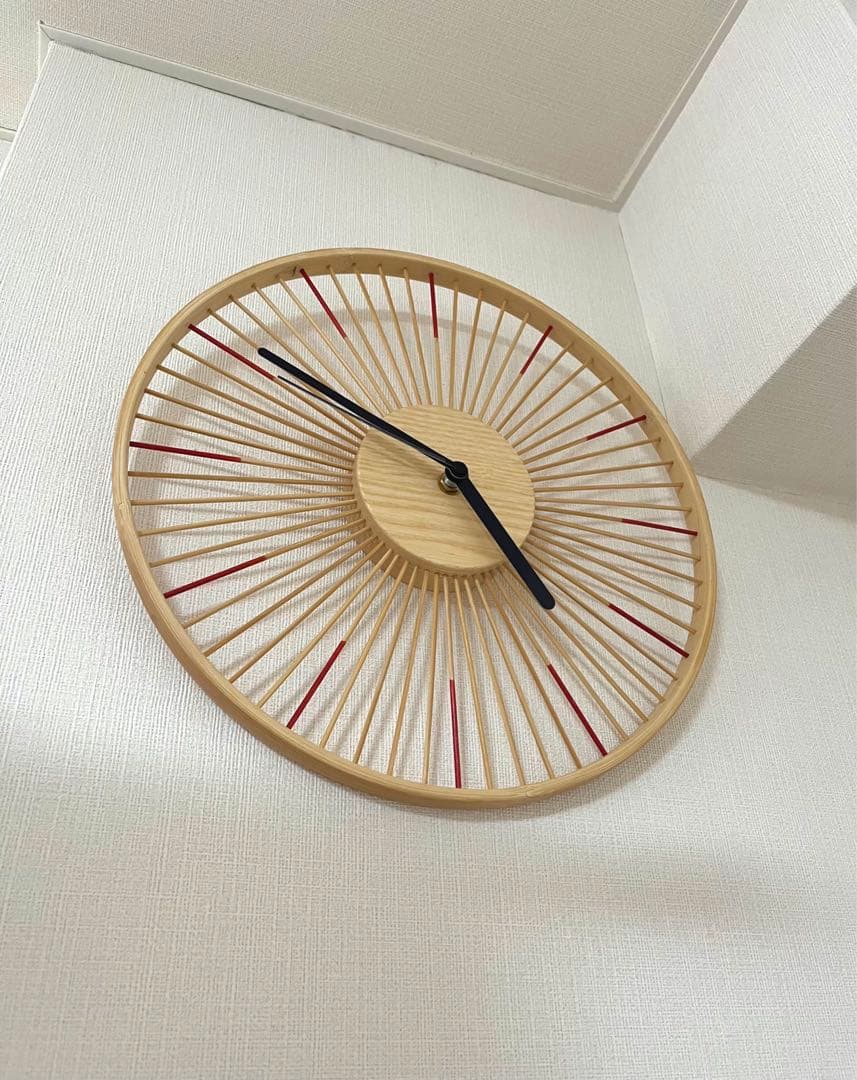 バンブーウォールクロック/Bamboo wall clock/壁掛け時計
