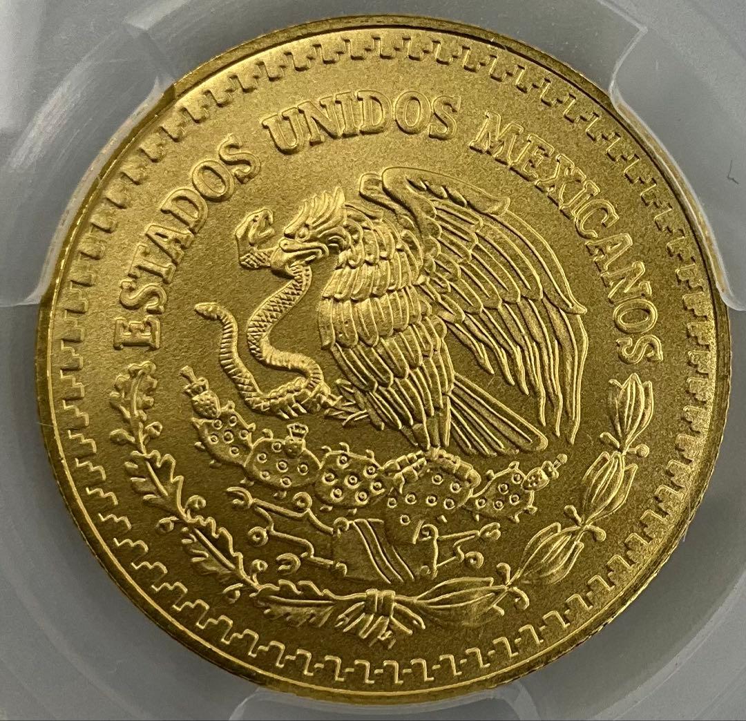 最高鑑定 2024 メキシコ リベルタード 1/2oz 金貨 PCGS MS70