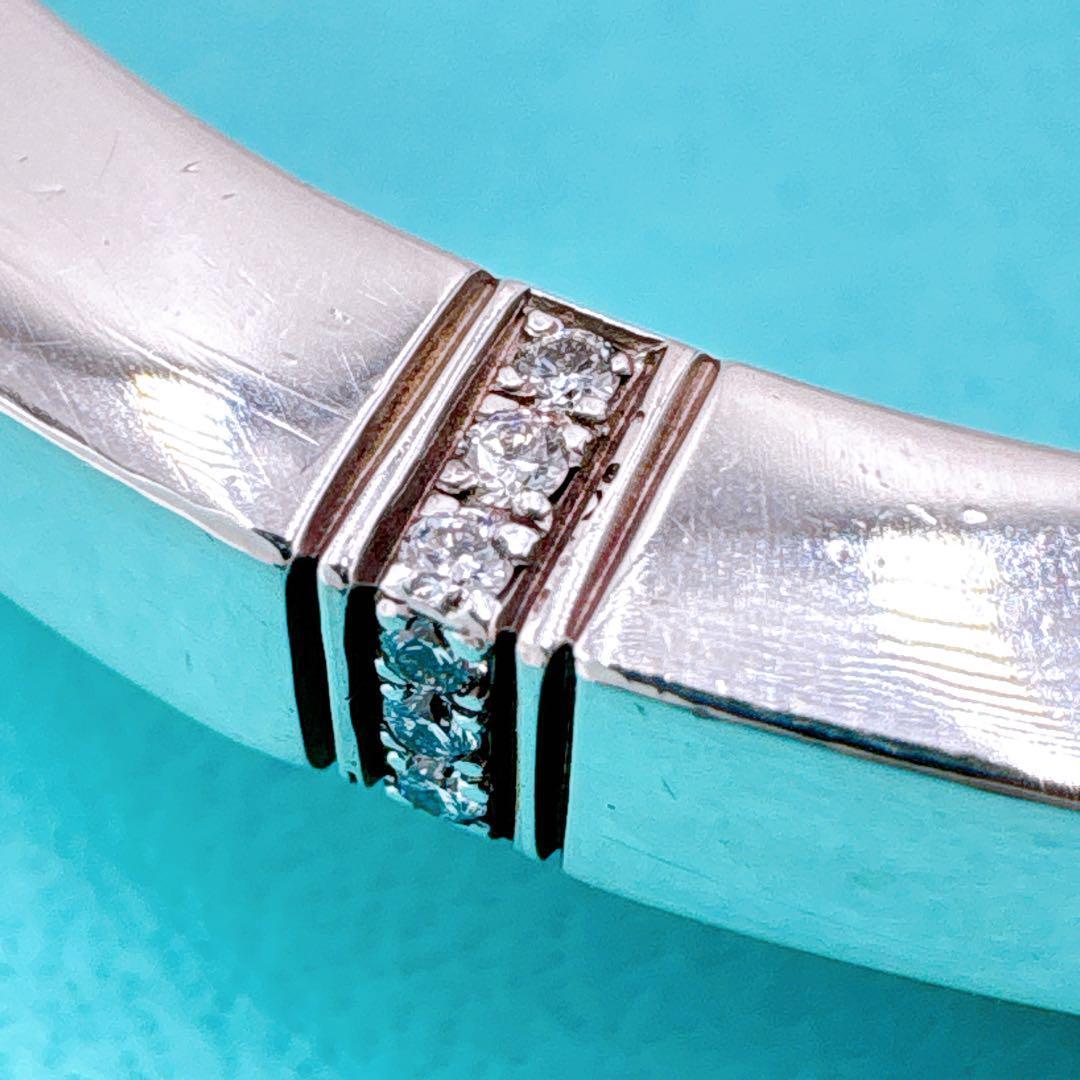 美品レア ティファニー Tスクエア ラップ ブレスレット ダイヤ シルバー925