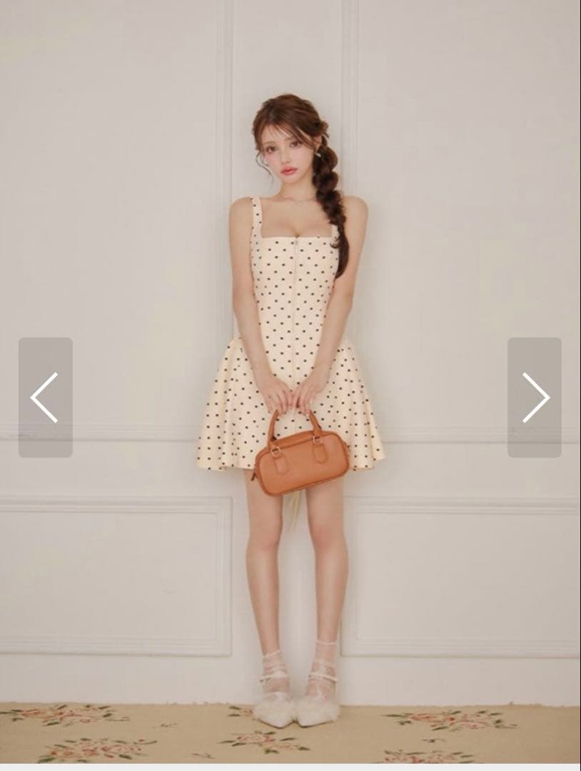 ERUKEI エルケイ　ドット柄ドレス