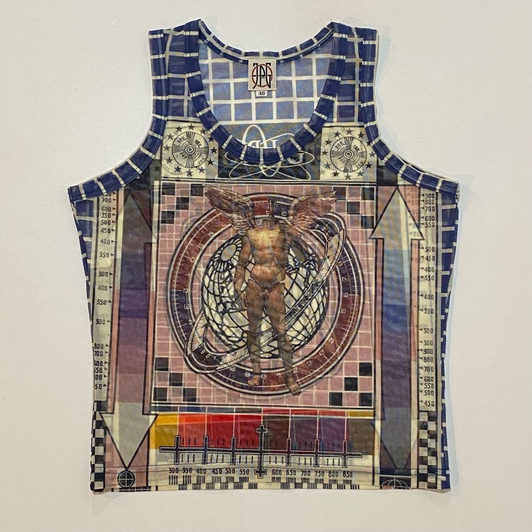 ジャンポールゴルチエ JPG パワーネット タンクトップ ダビデ像 日本製 40