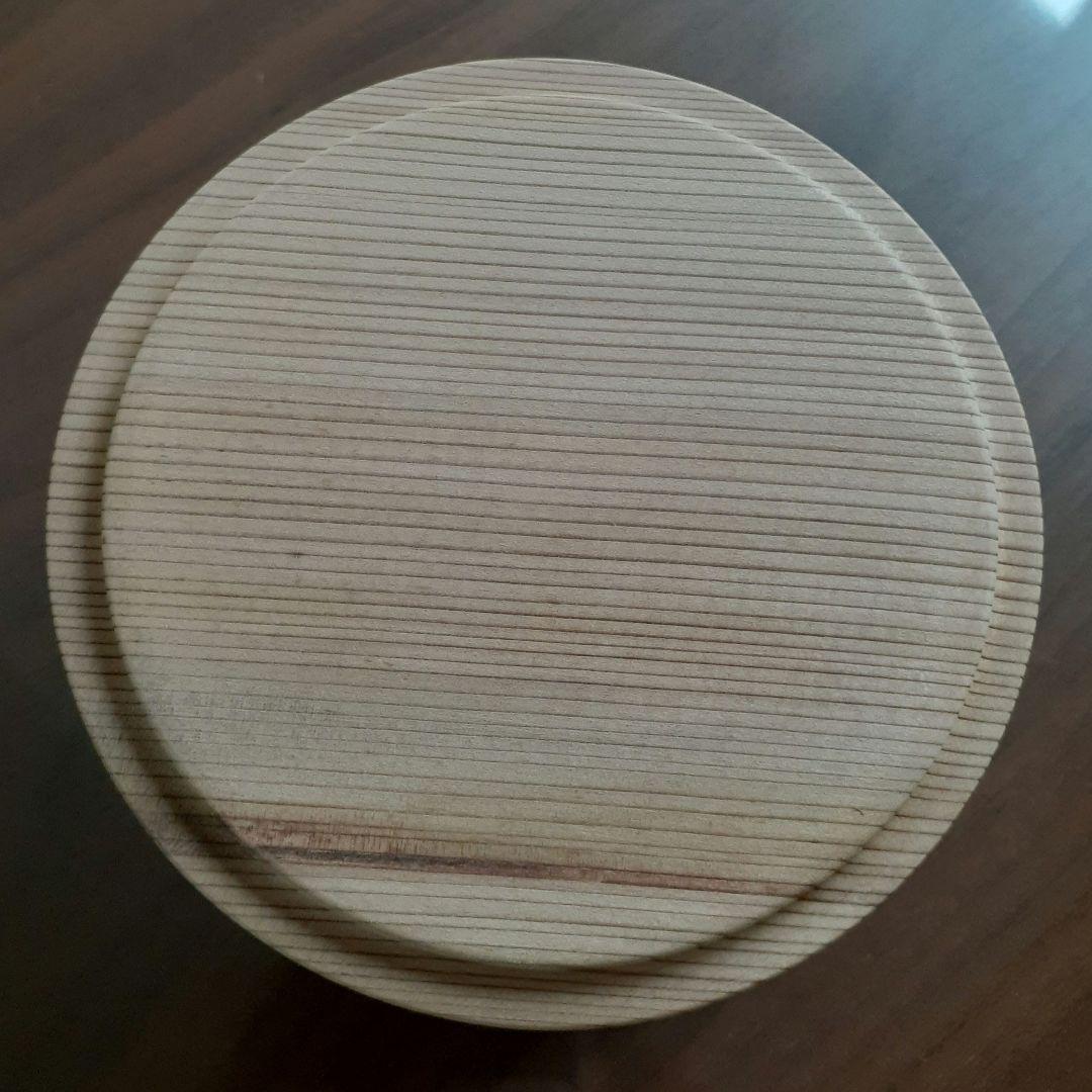 未使用　柴田慶信商店　曲げわっぱ　バターケース　丸　天然杉