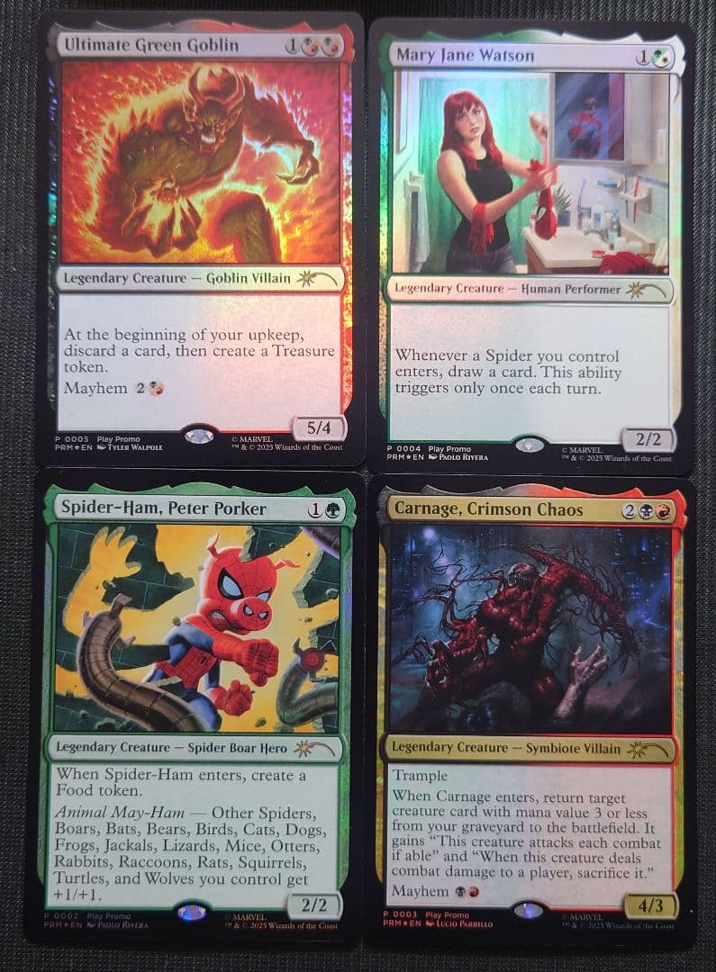 mtg 稀少個体 フル FOIL 4枚セット 優勝プロモ カーネイジ など