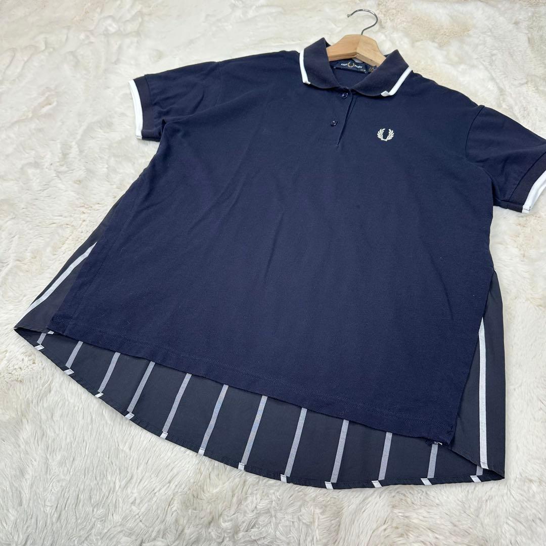 希少✨FRED PERRY フレッド ペリー コットンバックヘムパネルポロシャツ
