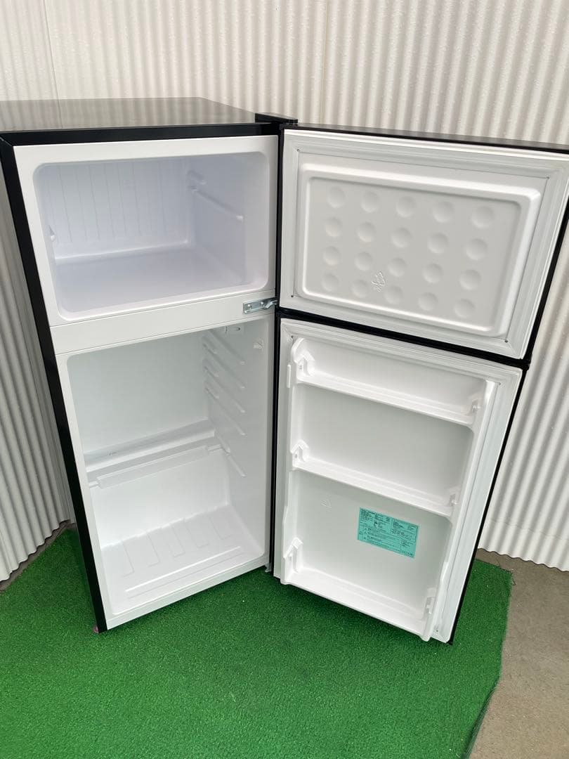 925 ハイアール 130L ブラック 2ドア冷蔵庫 スリム幅 一人暮らし 単身