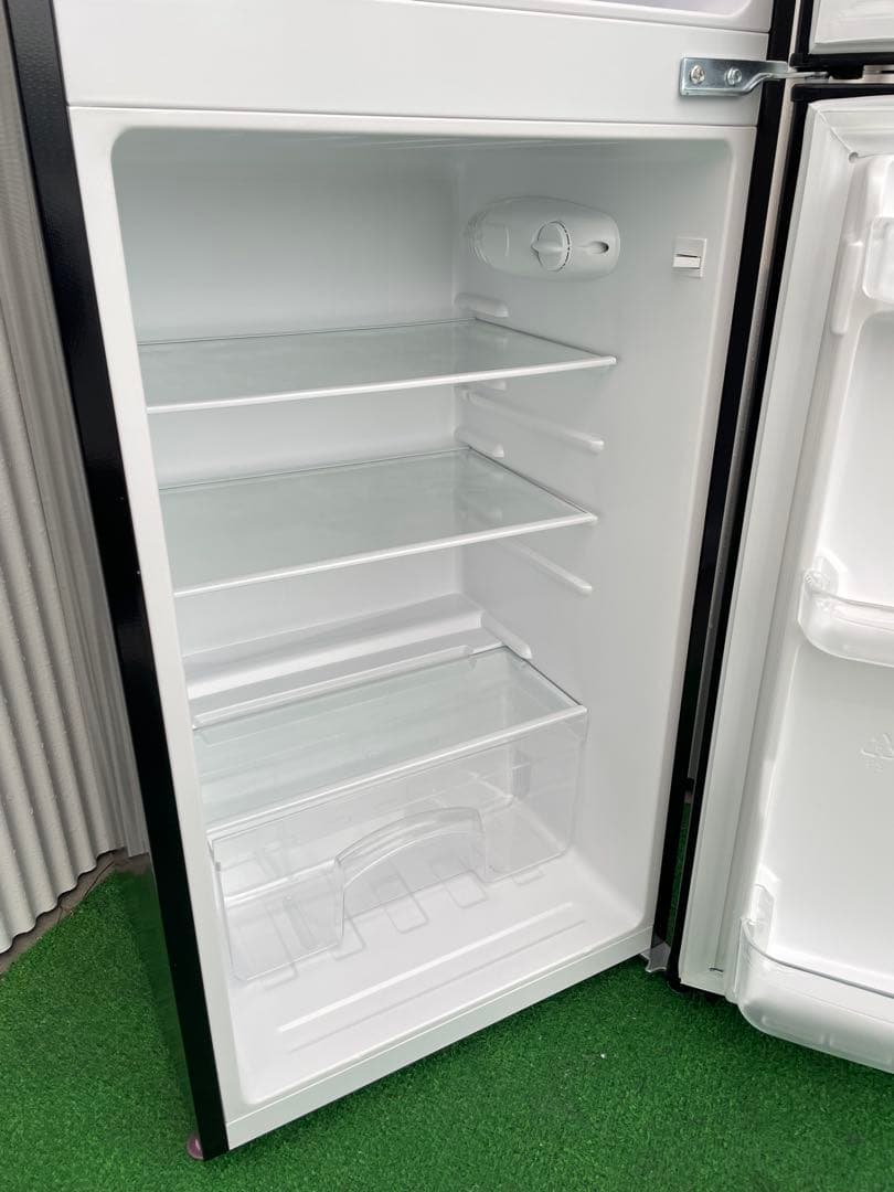 925 ハイアール 130L ブラック 2ドア冷蔵庫 スリム幅 一人暮らし 単身