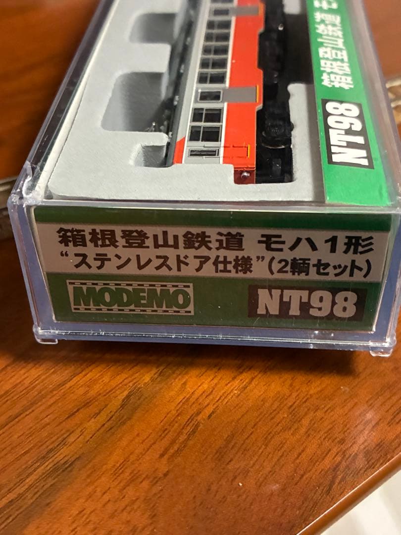 箱根登山鉄道モハ1形 ステンレスドア仕様(2輌セット) ライト点灯動力動作確認済