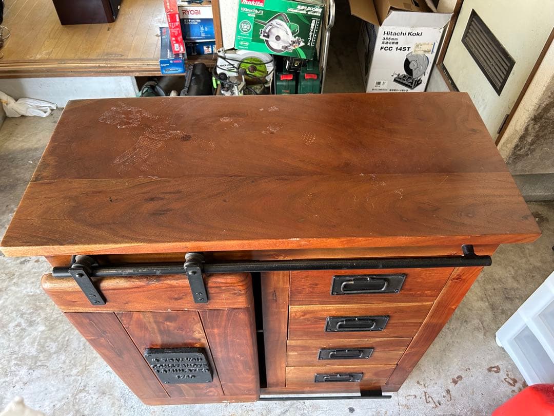 インダストリアル家具 キャビネット チェスト シェルフ ラック 棚 収納 木製