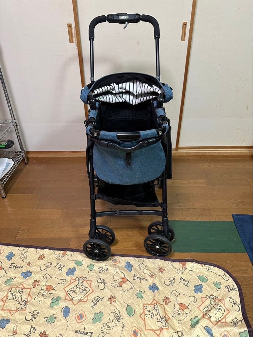 本日限定価格！！コンビ ミリミリEG Longペットカート デニムブルー