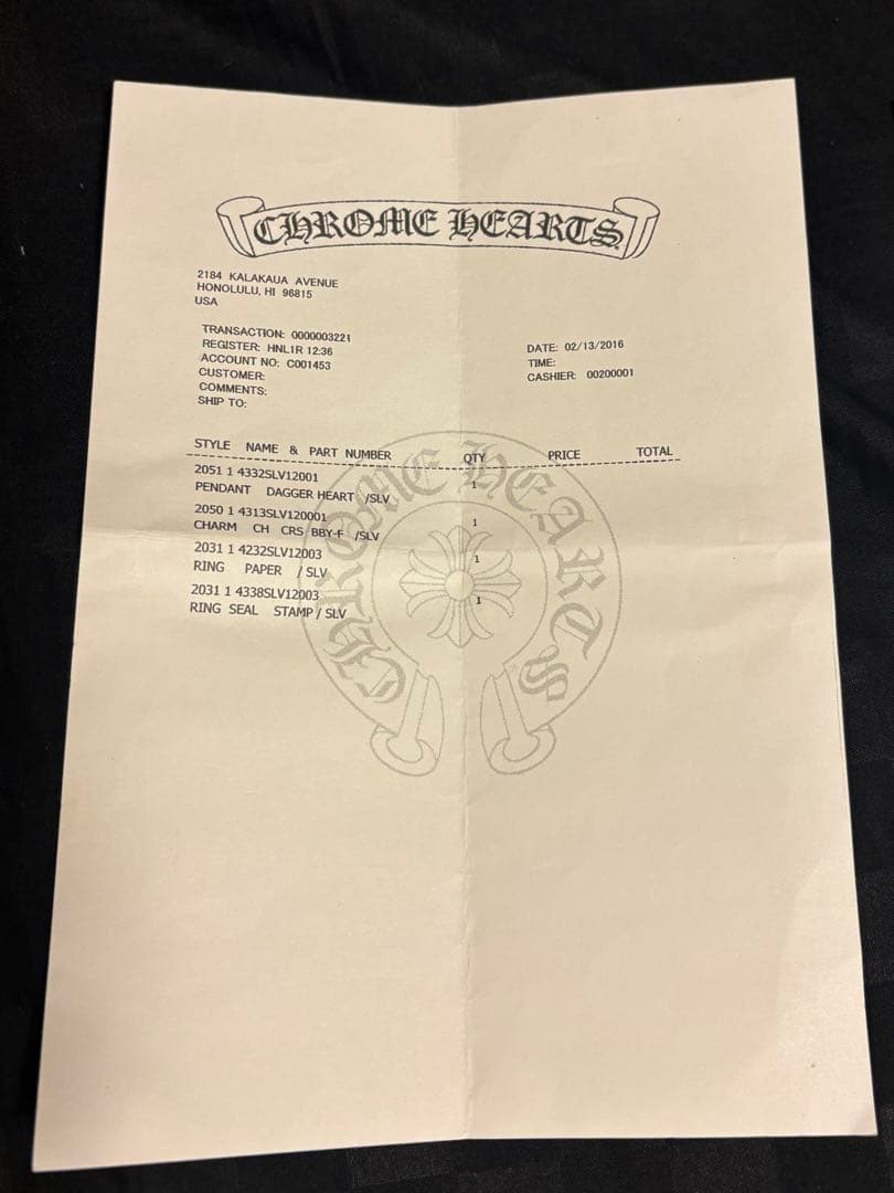 牧瀬 クロムハーツ925リングフローラルクロス