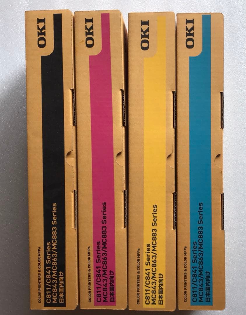 【新品・未使用】OKI 純正トナー（大）4色セット