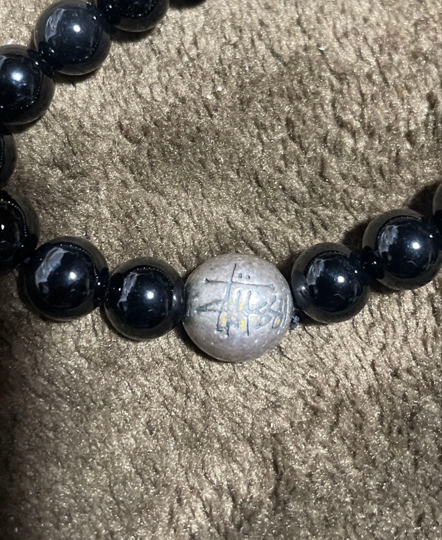 STUSSYxJAM  MADE ロゴ　ストーンシルバーブレスレット希少