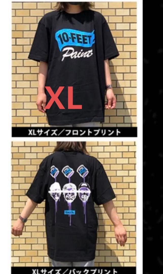 新品　10-FEET Paint Tシャツ　2021夏　黒　XL テンフィ
