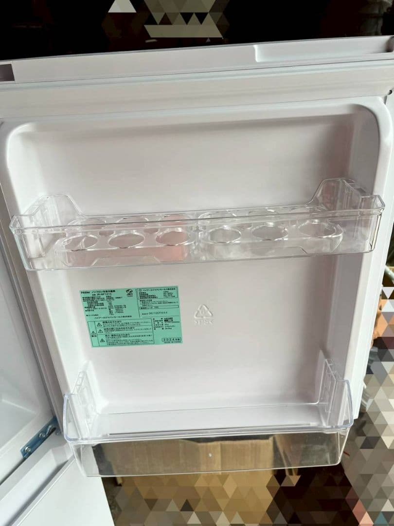 山田Haierノンフロン冷凍冷蔵庫　2024年製　JR-NF121C　配送