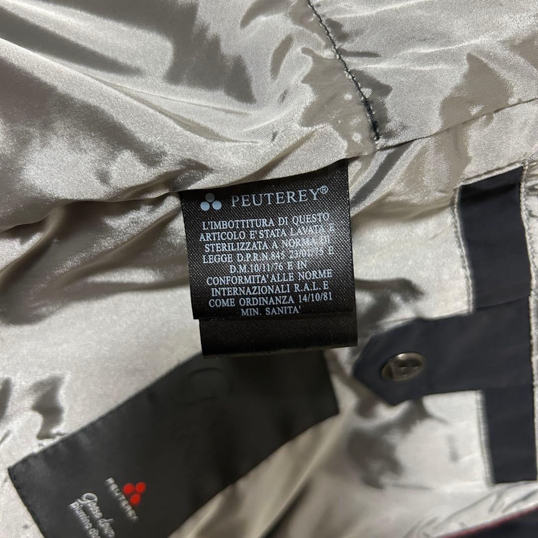 ピューテリー　PEUTEREY ブルゾン　ジャンパー　中綿　フード　ブラック　S