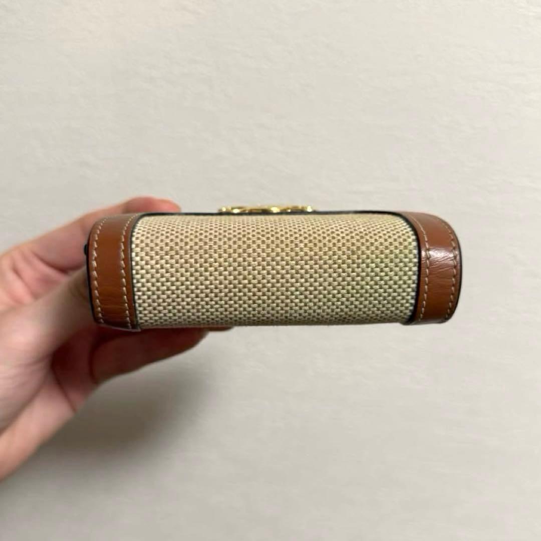 【美品】CELINE 三つ折り財布 トリオンフ