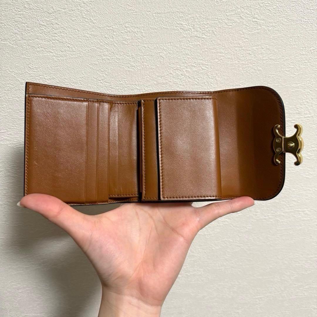 【美品】CELINE 三つ折り財布 トリオンフ
