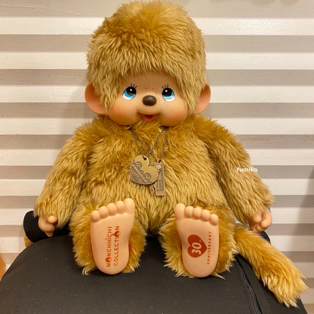 希少　モンチッチ ぬいぐるみ30周年 記念 Lゴールドanniversary