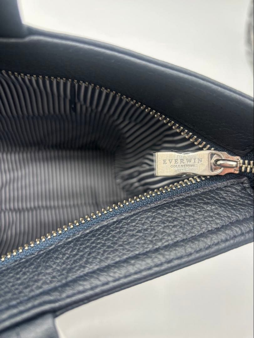未使用 EVERWINエバウィン 2way ビジネスバッグ 牛革