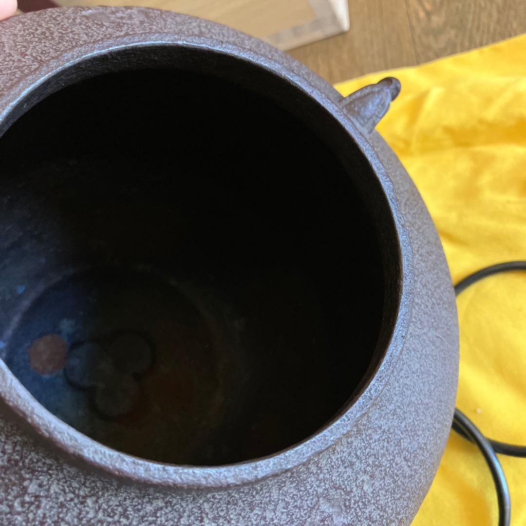 阿弥陀堂釜　高橋敬典 利休好 共布共箱 茶道具 鉄釜