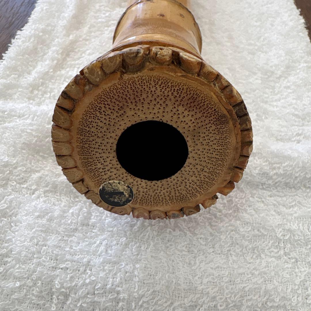 尺八　竹治　銀三線　竹製　琴古流　約42㎝