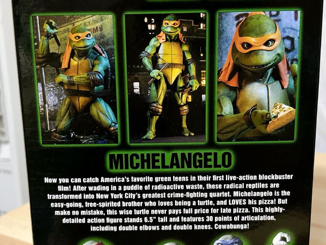 NECA製　ティーンエイジ・ミュータント・ニンジャ・タートルズ　ミケランジェロ