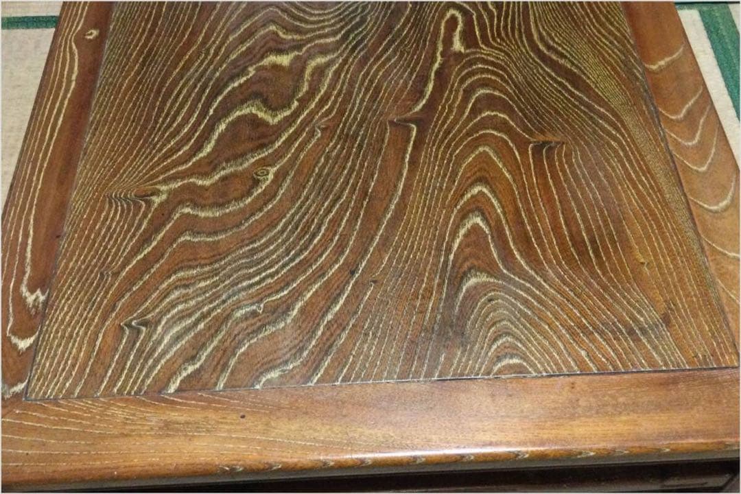 旧家　昭和レトロ　欅けやき　玉杢一枚天板・大座卓の逸品　美品