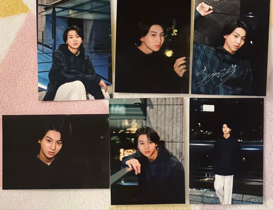 藤本洸大　ポートレート　写真 6枚セット 印刷 サイン入り