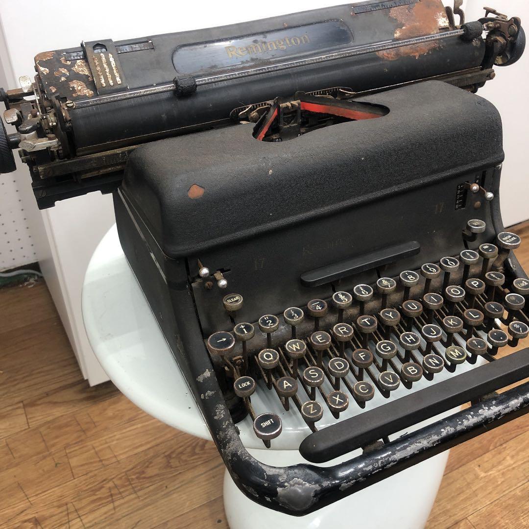 アメリカレミントン製タイプライター、ジャンク品アンティーク、レア、