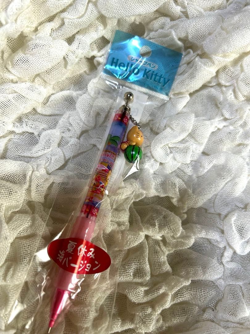 ハローキティ夏休み海バージョン 日焼けキティ シャープペンシル