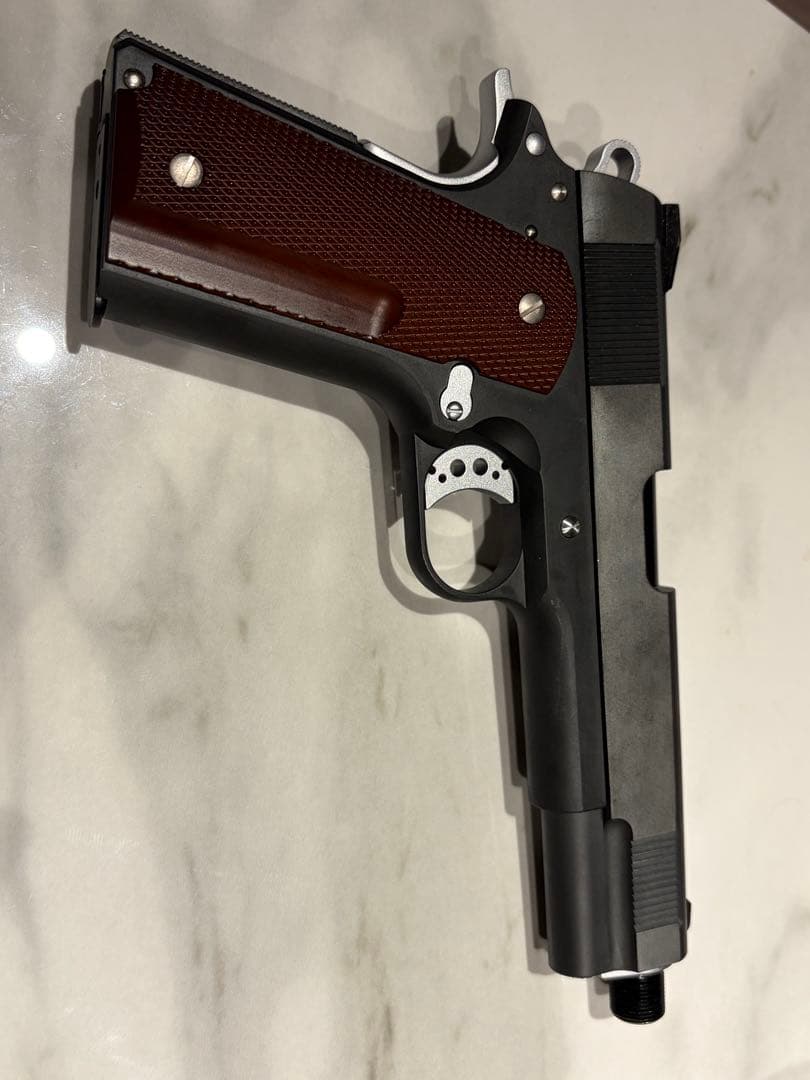 ウエスタンアームズ製　スネークマッチ1911 サプレッサー付