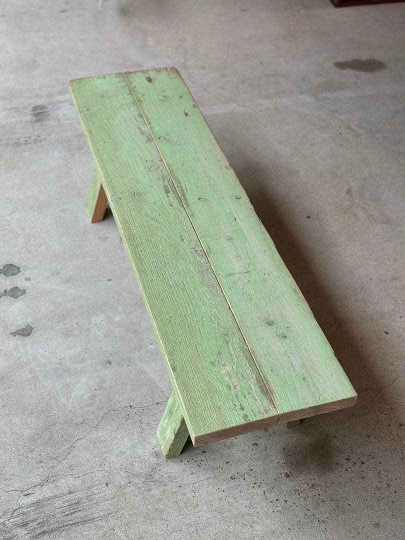 古材ベンチ　ウレタン塗装