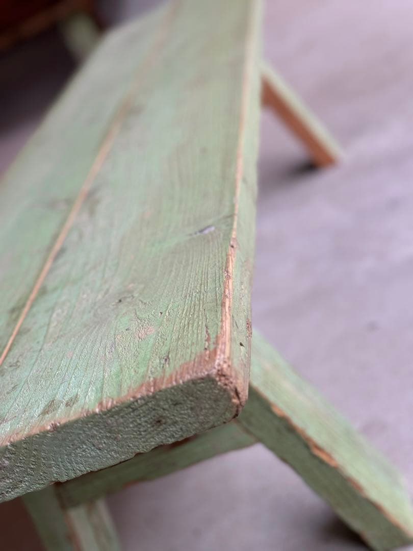 古材ベンチ　ウレタン塗装