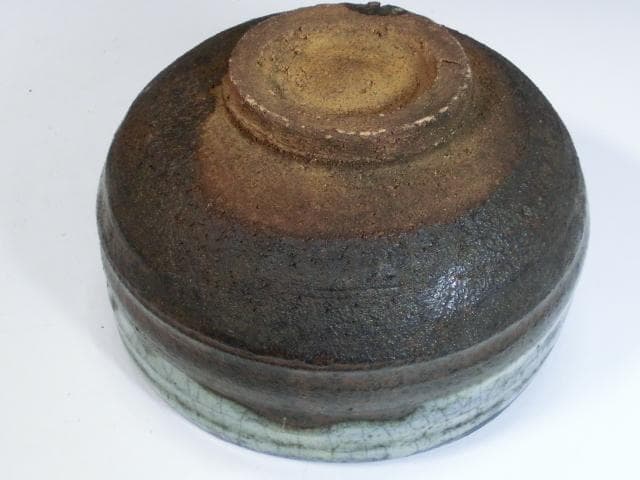 茶碗■古唐津 歪み碗 白釉涙痕 お茶道具 時代物 骨董品 古美術■