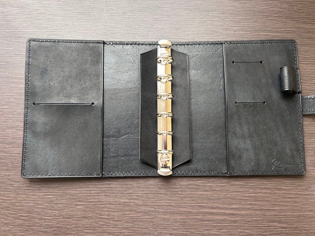 ミニ6システム手帳　イタリアンレザー　ハンドメイド