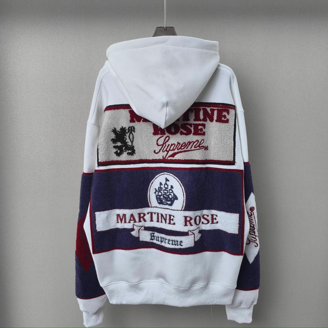 希少Martine Rose x Supreme ジップアップパーカー ホワイト