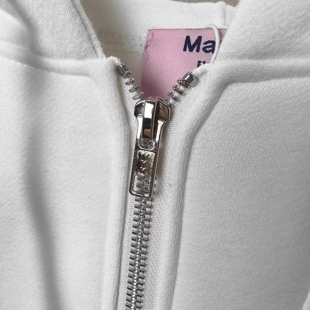 希少Martine Rose x Supreme ジップアップパーカー ホワイト