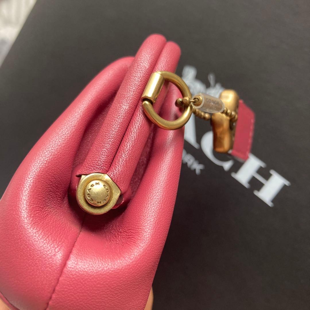 【美品】COACH コーチ　1941 がま口　キスロック　財布　カードケース