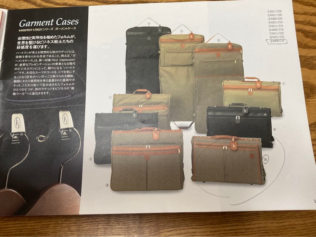 【ハートマン】ガーメントバック