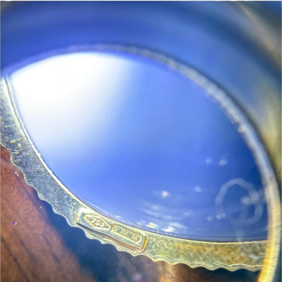 【SERINA】【真贋査定済】K18 カメオ ペンダントトップ兼ブローチ