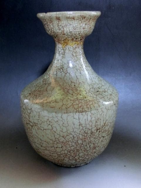 花瓶■李朝 時代物 唐木花台付き 古い花器 花生け 古玩 唐物 時代物 骨董品■